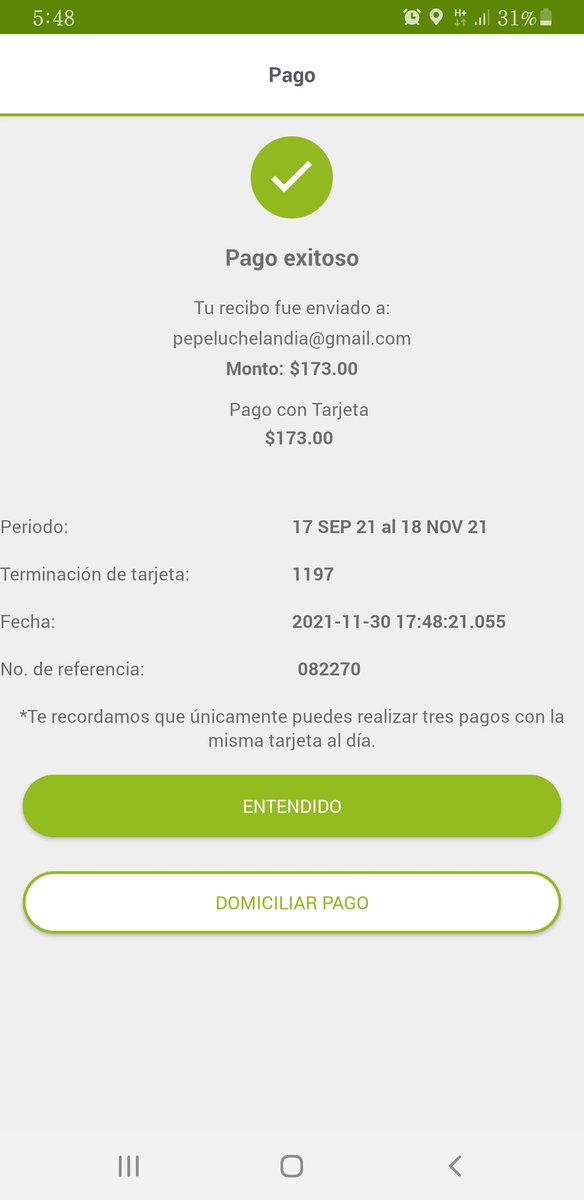 elpepeluche's tweet photo. @CFEmx Pagué mi recibo desde la aplicación el 30 de Noviembre y hoy me esta solicitando de nuevo el pago, quien me puede apoyar? https://t.co/fl27QFiruf