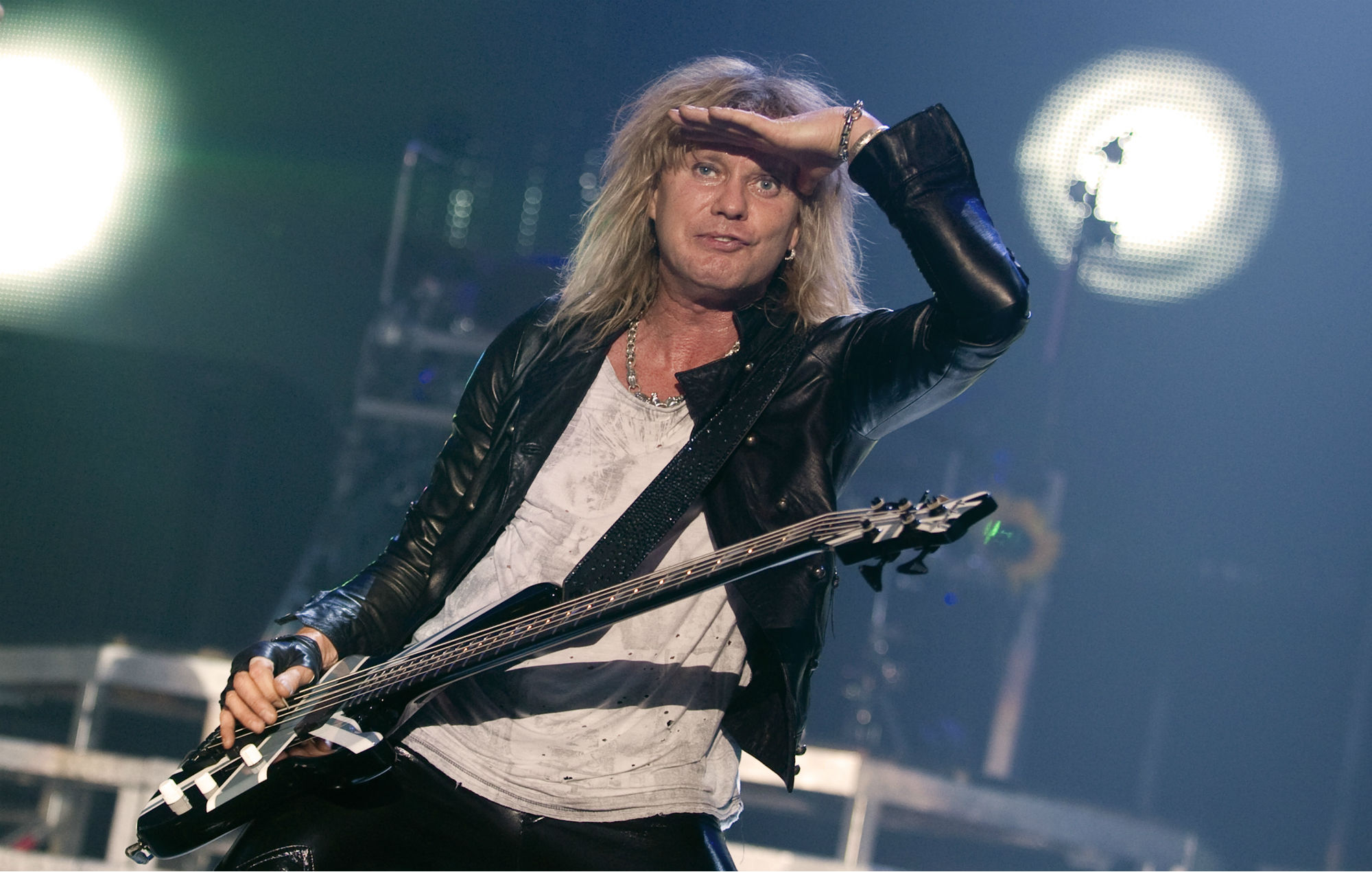 Happy 61st Birthday today to Rick Savage, DEF LEPPARD bassist  12-2-1960.      