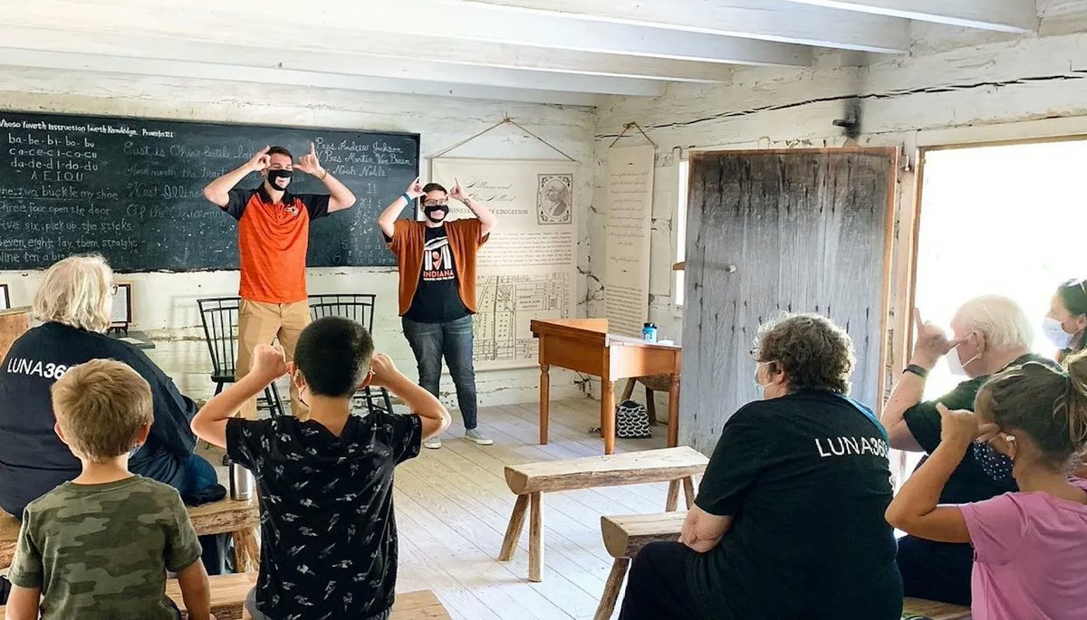 ConnerPrairie's tweet photo. 🔔 New Blog 🔔
"...what makes CP truly unique in our community is the commitment to inclusion and diversity; for employees, volunteers, & participants… and this specifically includes our Deaf & hard-of-hearing neighbors." https://t.co/9DyKS939QI
#ConnerPrairieBlog @GoLUNA360 https://t.co/amQhyeUb3X