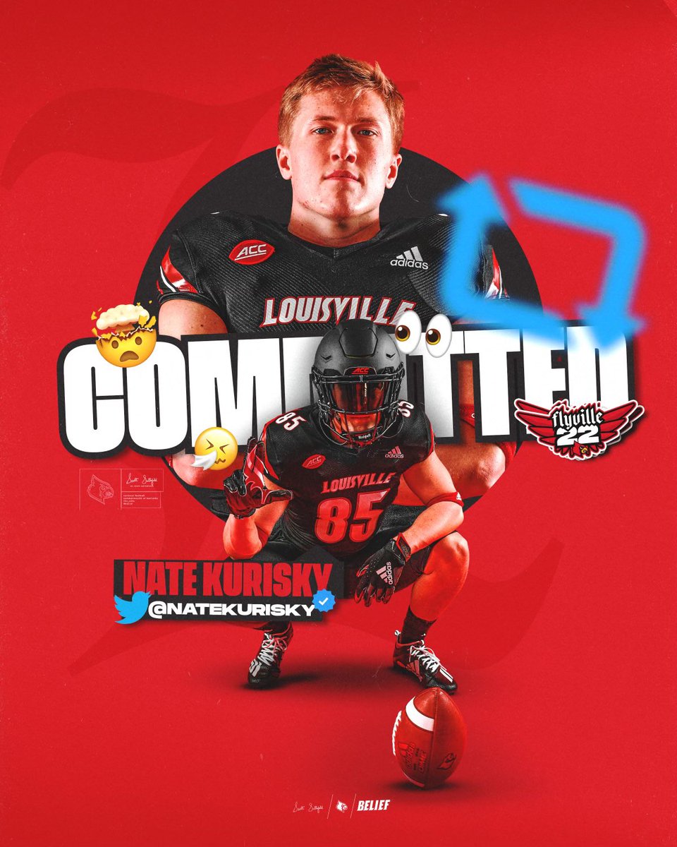 2022 3* TE Nate Kurisky flips from Georgia Tech to Louisville : r/CFB