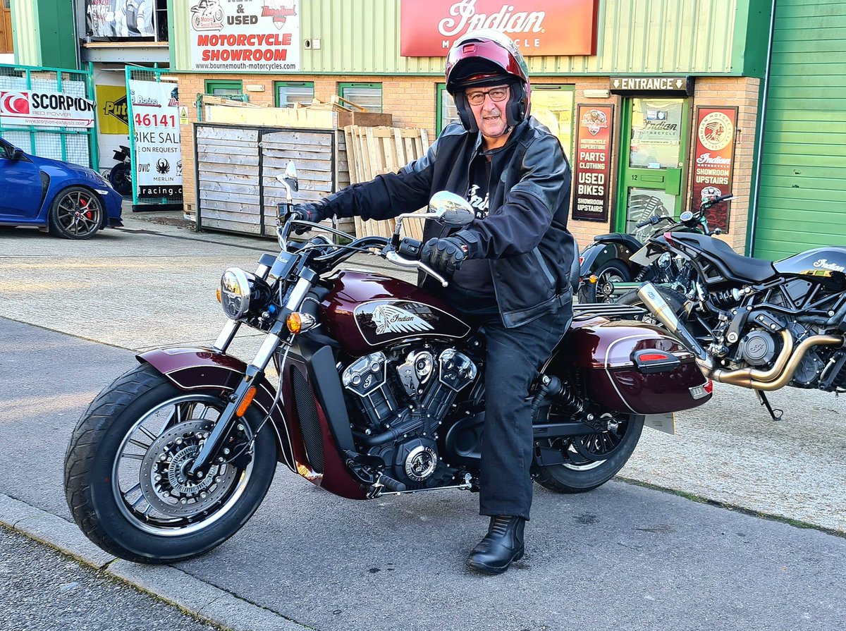 meatchtim's tweet image. Life update, collected the pensioner's mobility scooter today! #Indian #Scout