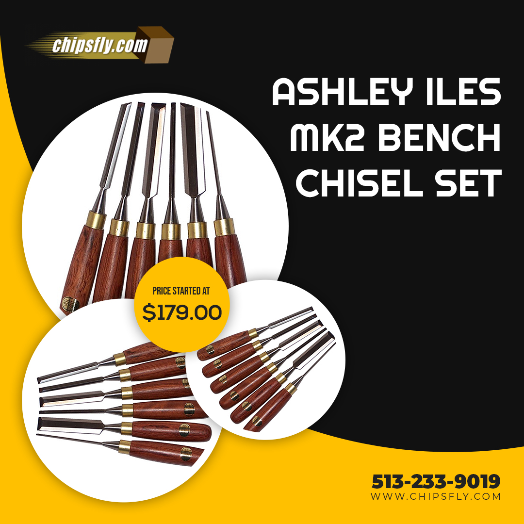 Ashley Iles is the most respected chisel manufacturer in the UK. They patterned these chisels after traditional English beveled-edged bench chisels and gave them long, elegant handles of Bubinga wood and Rc60 steel. 

Buy now.

#woodworkingtools #woodaccessories #routerboss