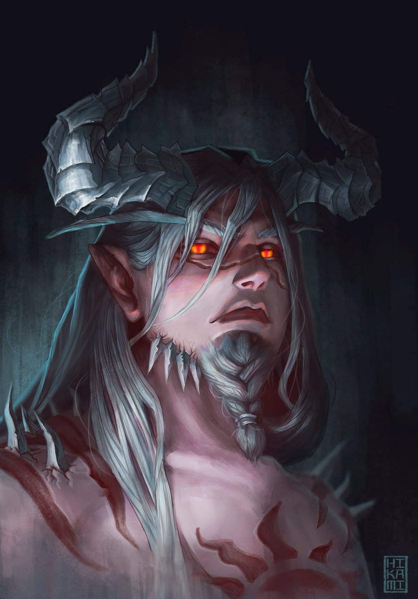AlwenaReiner's tweet photo. Ithilaanor Ba'tori as Asmodeus 
Comission for @Lopinchik 
#warcraft #sindorei #bloodelf #demonhuner https://t.co/SDk5FOeesw