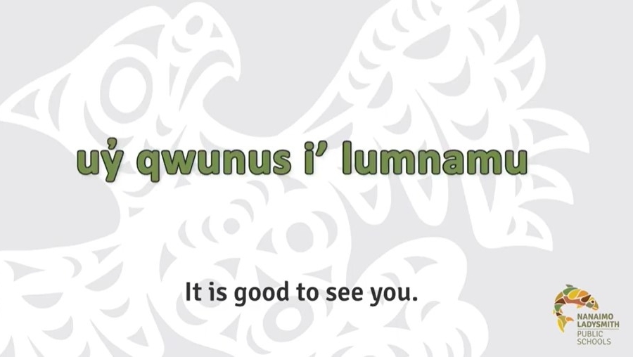 NLPS is excited to launch a new series featuring a Hul̓q̓umín̓um̓ phrase of the week provided by the Hul̓q̓umín̓um̓ teachers of NLPS.  How can you use this phrase over the next week? youtube.com/watch?v=TCRZyr…  #hulquminum #NLPSlearns
