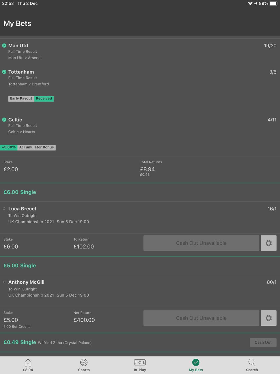 Jockjuan's tweet photo. Only a small bet! https://t.co/pg1z5UEayT