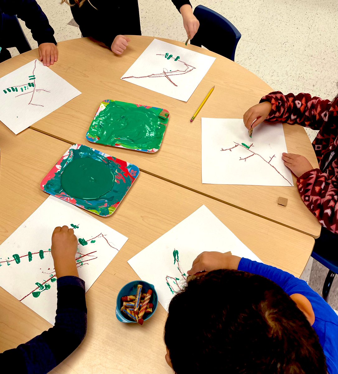 We have been enjoying watching the <a href="/FeederWatchCam/">FeederWatch Cam</a> during our nutrition break. We used oil pastels and paint to create these winter birds inspired by the colourful birds we’ve observed at the feeder ❄️