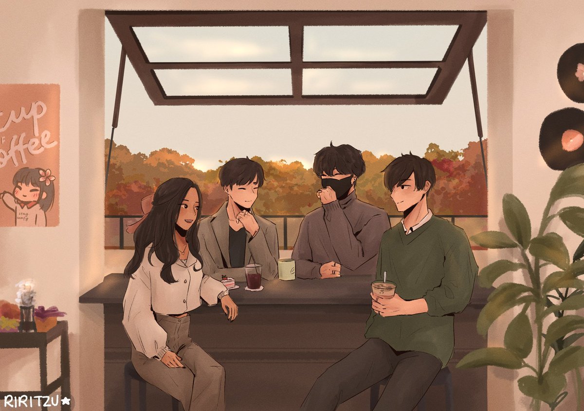 riritzu's tweet photo. amigops at the cafe ☕️ here's my piece for the #AmigopsZine !! <3

#amigopsfanart https://t.co/svHLwM7n3q