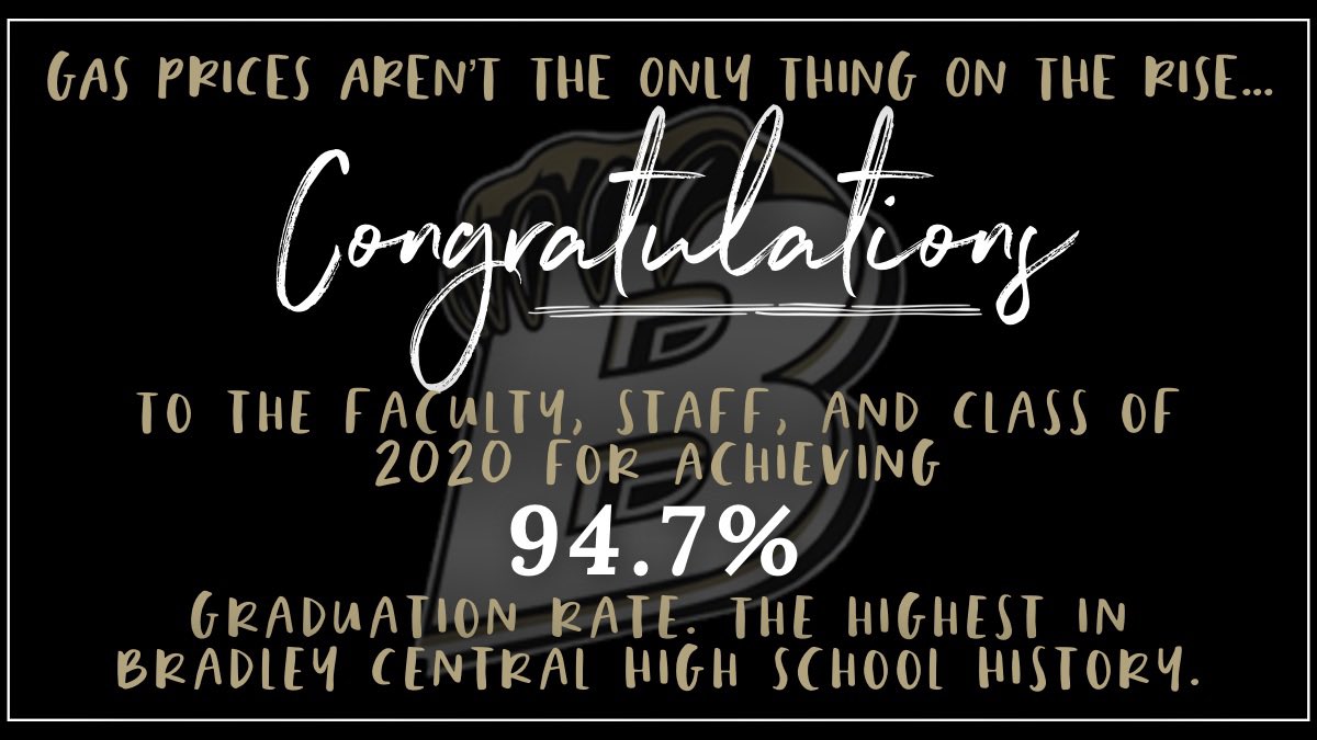 Exciting Graduation Rate news from BCHS!