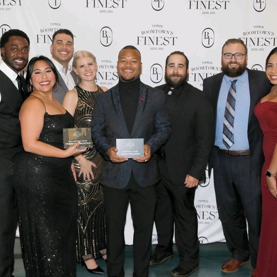 TYProsFund's tweet photo. Taking home the Boomtown Individual Award is @tonywilliams918 . Tony is a serial entrepreneur, graphic designer, and clothing brand owner. He also served as worship leader at Victory Church for several years. Known as “Mr. Black Wall Street,”
⠀
Congratulations, Tony! https://t.co/Rp196QFQTI