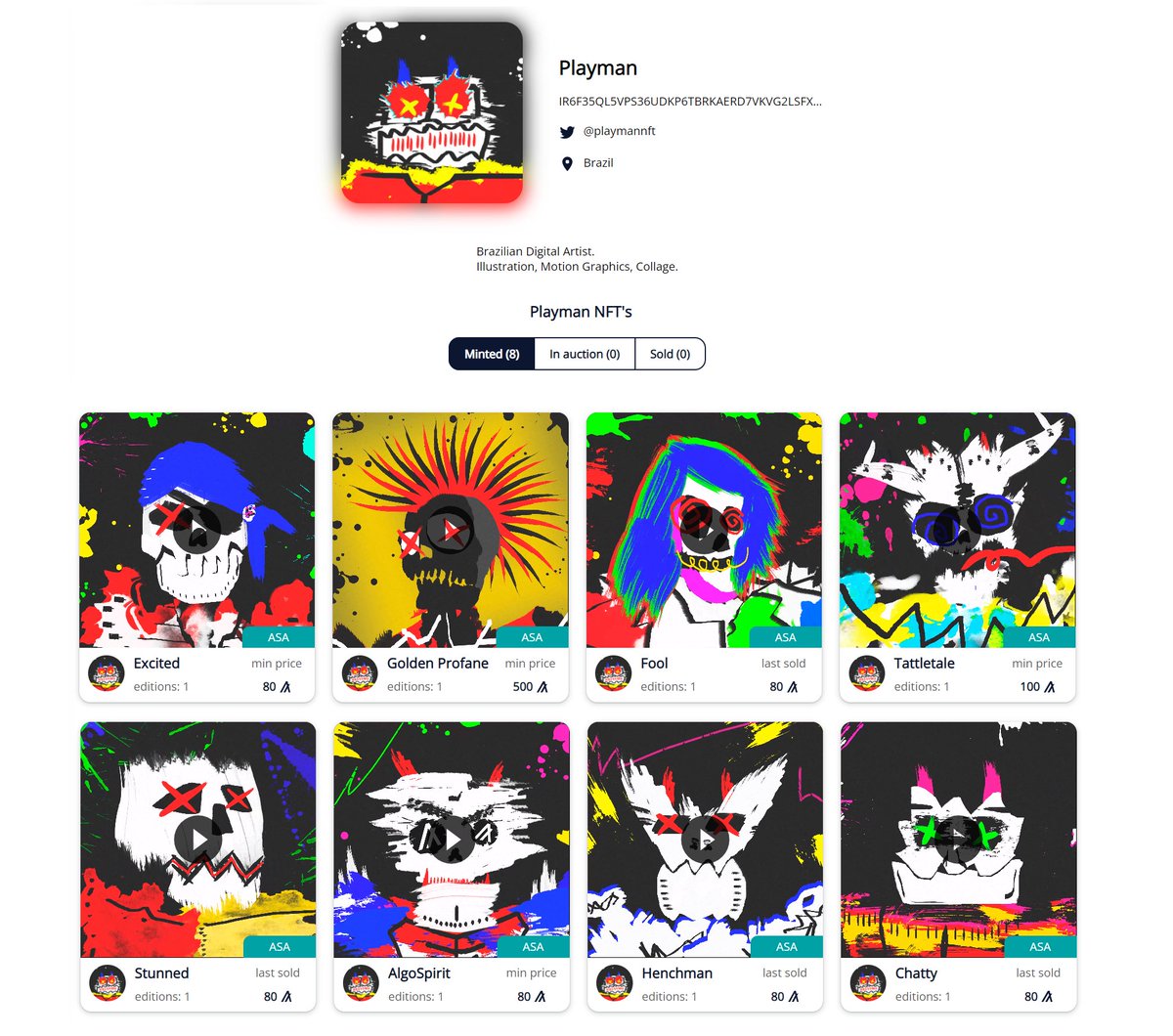PlayManNFT's tweet photo. I'm super satisfied, my @_Dartroom profile is getting more and more beautiful!
https://t.co/MtXFce3CBX
Take a look, you might find something you like!
#NFTCommmunity #Algorand #algofam #algocollector #nft https://t.co/WtD6FC3BFY