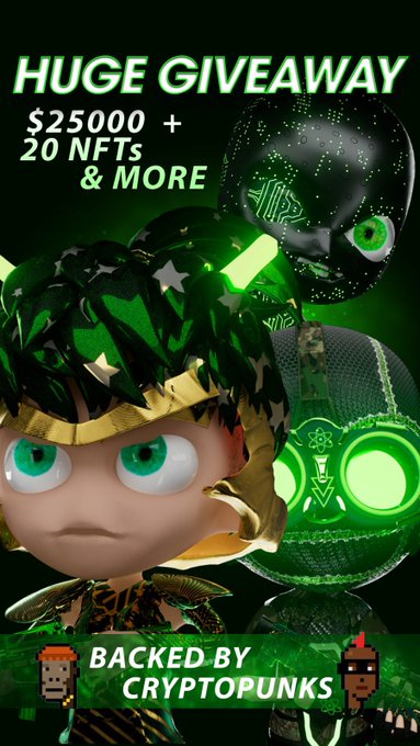 ?$25,000 HUGE GIVEAWAY?

64Soldiers are landing soon. Take your last chance to win one of them ! @Base64Soldiers