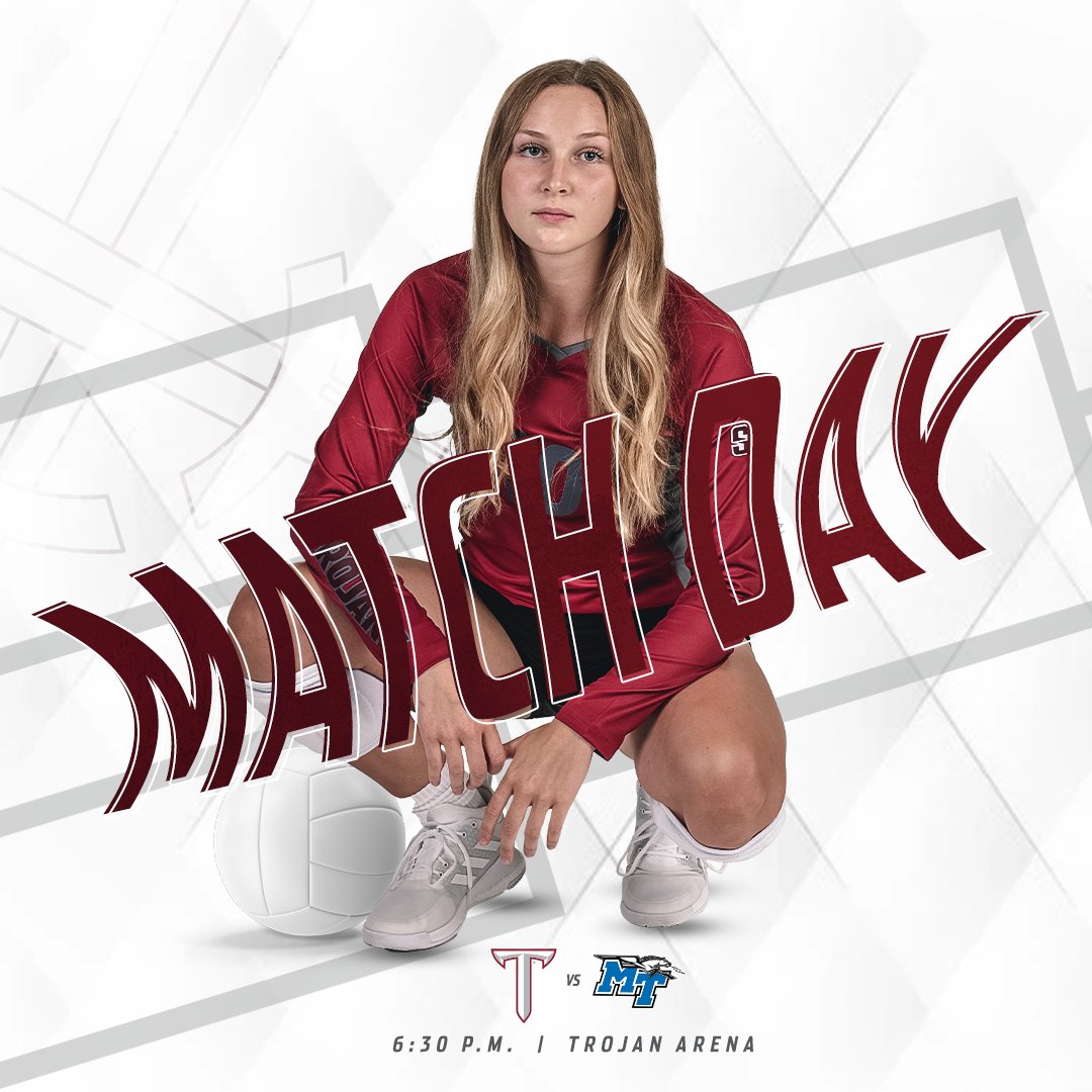 There's no season quite like the 𝐏𝐎𝐒𝐓𝐒𝐄𝐀𝐒𝐎𝐍. 

🆚: Middle Tennessee
⏰: 6:30 pm
📍: Trojan Arena 
📺: gotroy.us/3D9UsJP
📊: gotroy.us/2ZLCcZK

#BuildTheEmpire | #OneTROY ⚔️🏐