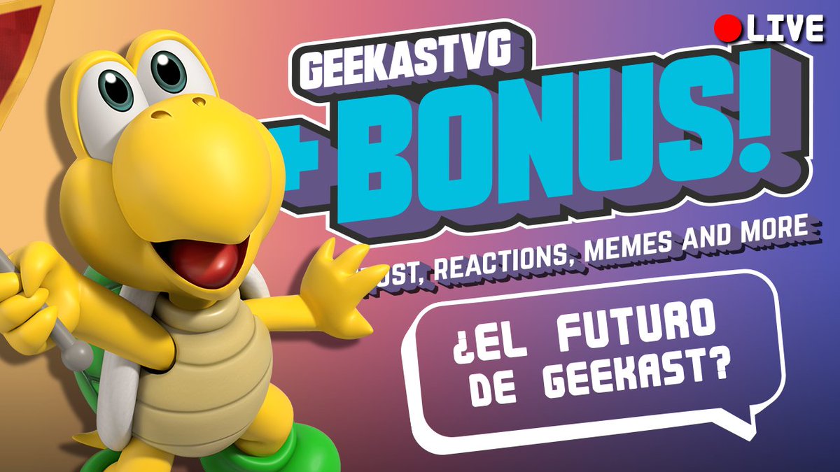 GeekastVG's tweet photo. Hoy a las 10:00pm tendremos un "BONUS!" platicando con la comunidad, viendo memes y reaccionando a videos. Además hablaremos un poco sobre el futuro del proyecto. ¡Los esperamos! #Stream #Geekast #JustChatting
📺 https://t.co/abNBlnbOHD https://t.co/NzZ5vnljQ7