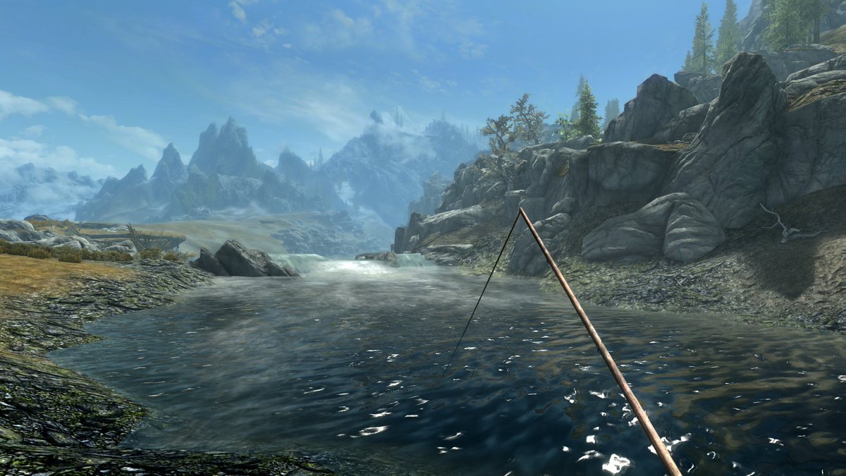 Chastangela's tweet photo. I decided to just randomly share some of my recent Skyrim screencaps. Because. #screencaps #gaming #skyrim #10thAnniversaryEdition @bethesda https://t.co/aIH5cObfOC