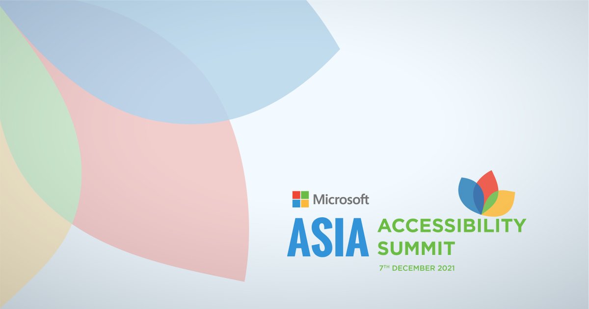 MicrosoftANZ's tweet photo. Today on International Disability Awareness Day, reimagine how people with disabilities can live in the hybrid world. At 2pm (AEDT) December 7th the 2021 Asia Accessibility Summit will be livestreaming across APAC. More info: https://t.co/apaS3WQP1o
#MSAsiaAccessibilitySummit
