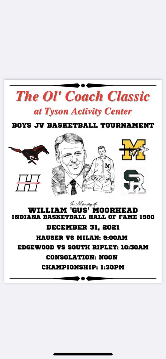 RobMoorhead01's tweet photo. Looking forward to this JV Boys’Basketball tourney on Dec. 31…..at Tyson! Will bring back some great memories of Raider basketball in Tyson!  @TysonCenter @BradMoorhead @trent_moorhead @jjrogers81 https://t.co/ezwGyRi2SY