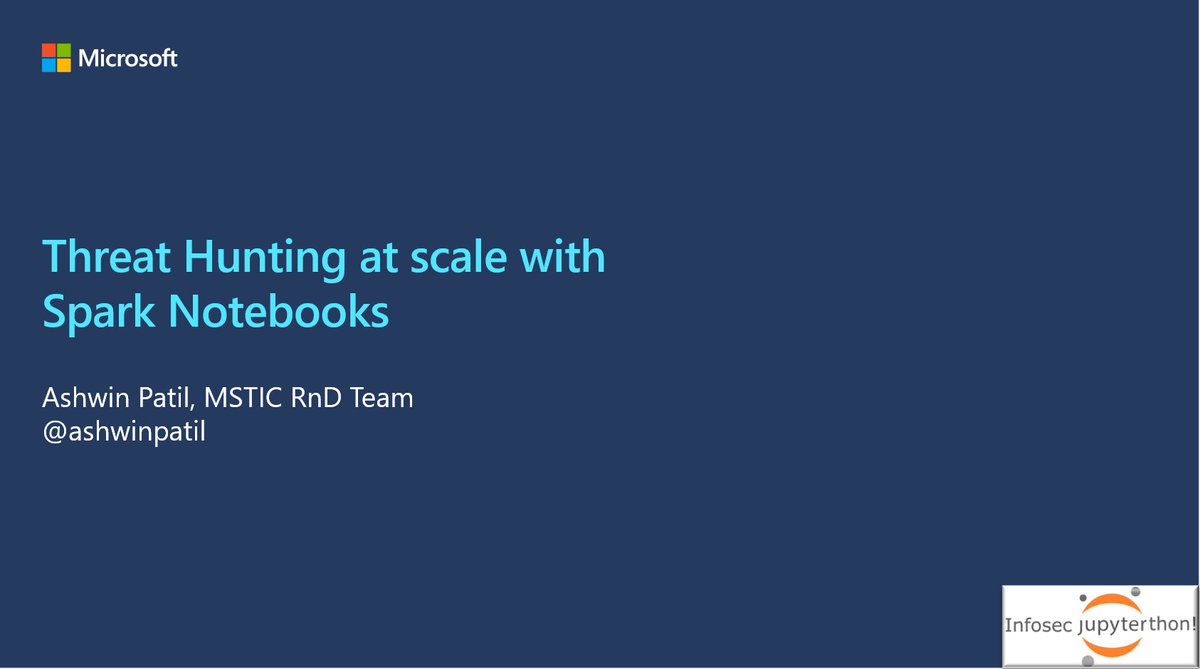 Looking forward to speak on #ThreatHunting at scale with Spark notebooks at 4:15 PM PST. #infosecjupyterthon

👀Tune it to Youtube Livestream :   youtube.com/watch?v=nMnHBn…