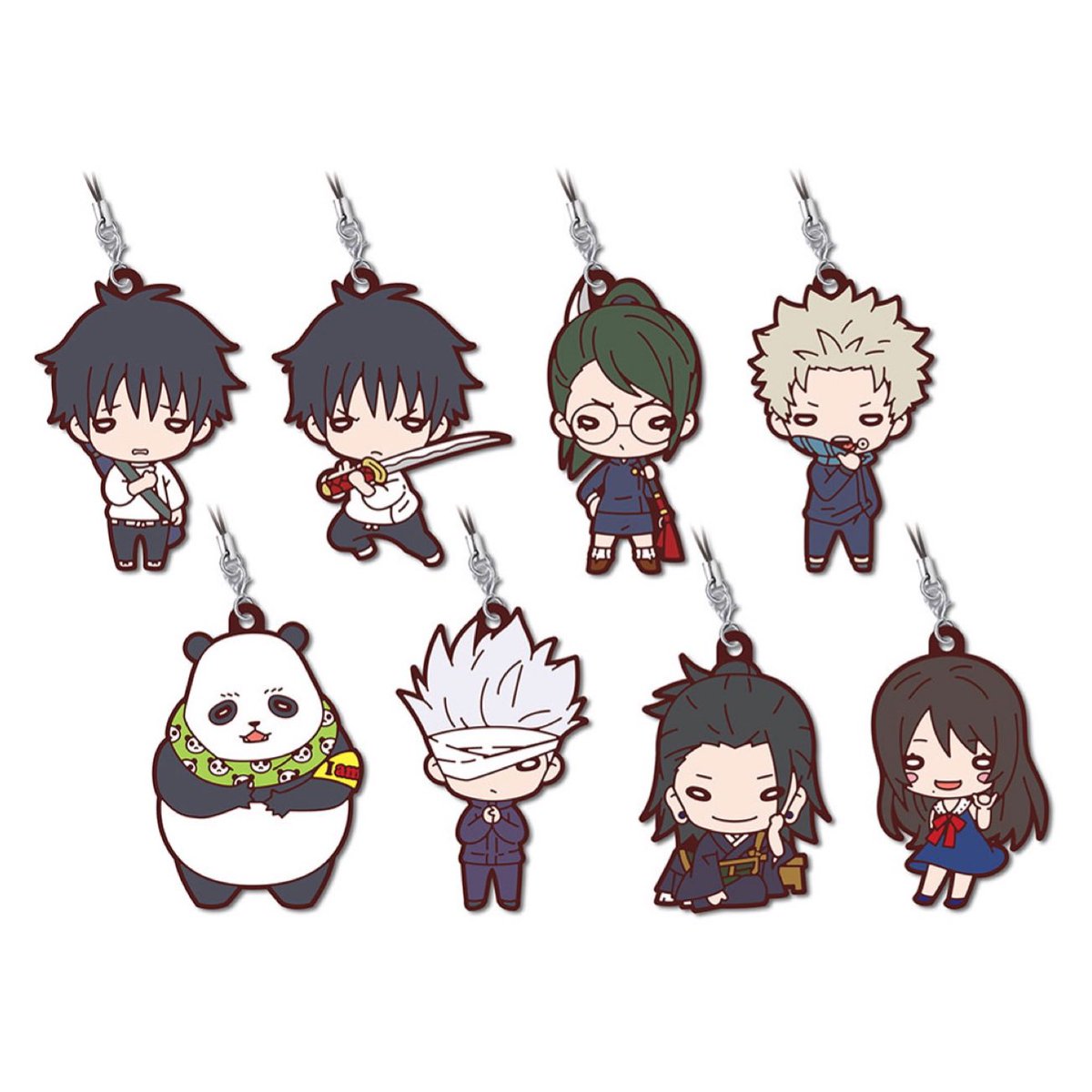 kamuisen's tweet photo. [preorder] jujutsu kaisen 0 nitotan rubber straps 🍥 pls rt 
• read the rules on my masterlist before claiming
• payment thru paypal f&amp;f after i order
• arrives to me in july 
• available: yuta 1 ($12), yuta 2 ($12), maki ($8), inumaki ($14), panda ($6), geto ($14), rika ($6) https://t.co/pFMqqq1haW