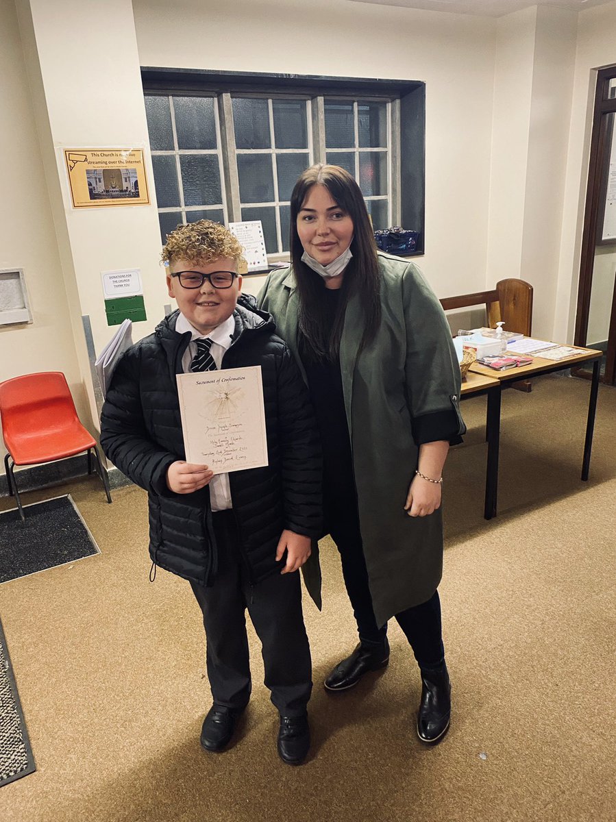 GemmaJade87's tweet photo. Well done to all the children that did their confirmation tonight, and for My Deven who always makes us proud🤍 @StBernsPrimary https://t.co/bCe29kJovb