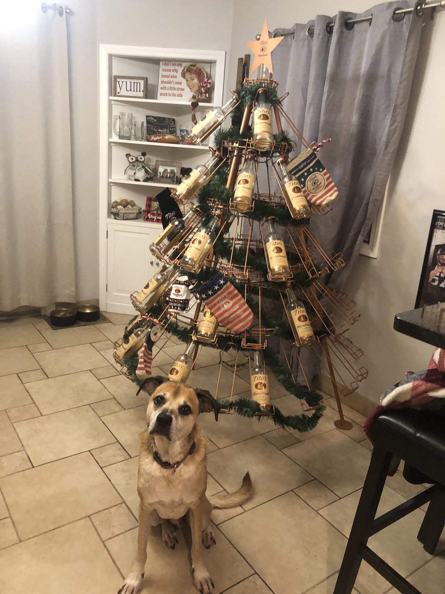 Mamackey05's tweet photo. .@TitosVodka My boy Tito is hoping you could hook us up with some swag this Christmas? https://t.co/gRphCanju4