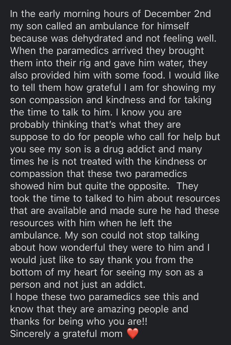 Niagara_411's tweet photo. A copy of a note I received from a grateful Mother thanking our amazing  @NiagaraMedics @NiagaraEMS https://t.co/pMTS4qEH4r