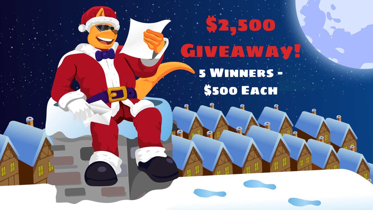 $2,500 Giveaway! 

5 Winners - $500 EACH!

-Follow
-Like and RT❤️
-Tag 2 friends
-Comment your Roobet Username🦘

Winners announced in 7 days ⏳

Crypto's Fastest Growing Casino: roobet.com