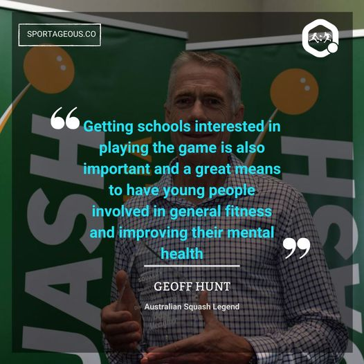 Sportageous1's tweet photo. One of the all time legends of the game and @Squashoz the great, Geoff Hunt on mental health and squash.
Check out our conversation with Geoff here ๐ https://t.co/UWpaB4syjG
#squashlegend #squash #squashgoals #squashes #squashaddict #Squashlife #mentalhealth https://t.co/G8aM8nKfE4