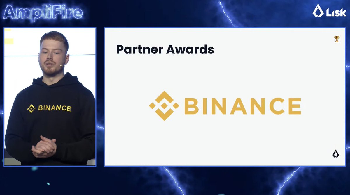 Lisk's tweet photo. @binance #HackOnLisk2 Partner Award goes to...
... Reelinvaders 🔥
#AmpliFire https://t.co/TkaOHtpB2T