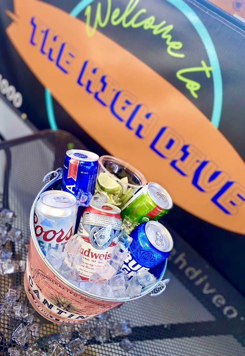TheHighDiveWF's tweet photo. Thirsty Thursday! 
$10 Domestic buckets 
$12 Import Buckets 
$1.50 Pickle Shots
&amp; 1/2 Price Shots when the Cowboys Score! https://t.co/KyPWlI8h3R