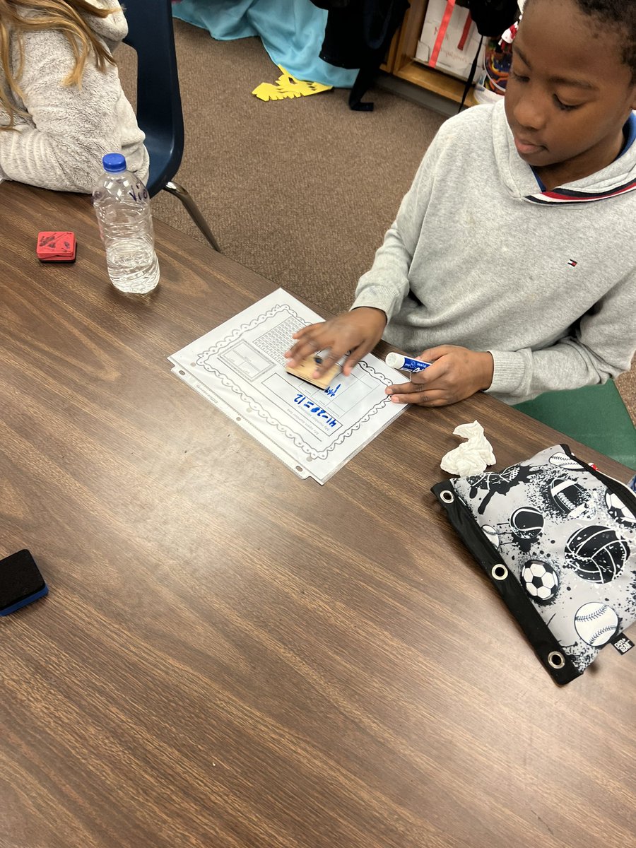msFisherDCE's tweet photo. In math we are using different strategies we have learned so far to answer additions and subtraction word problems. The students love using the dry erase markers to practice these skills! ➕➖😊 https://t.co/KHGKM3OyDF