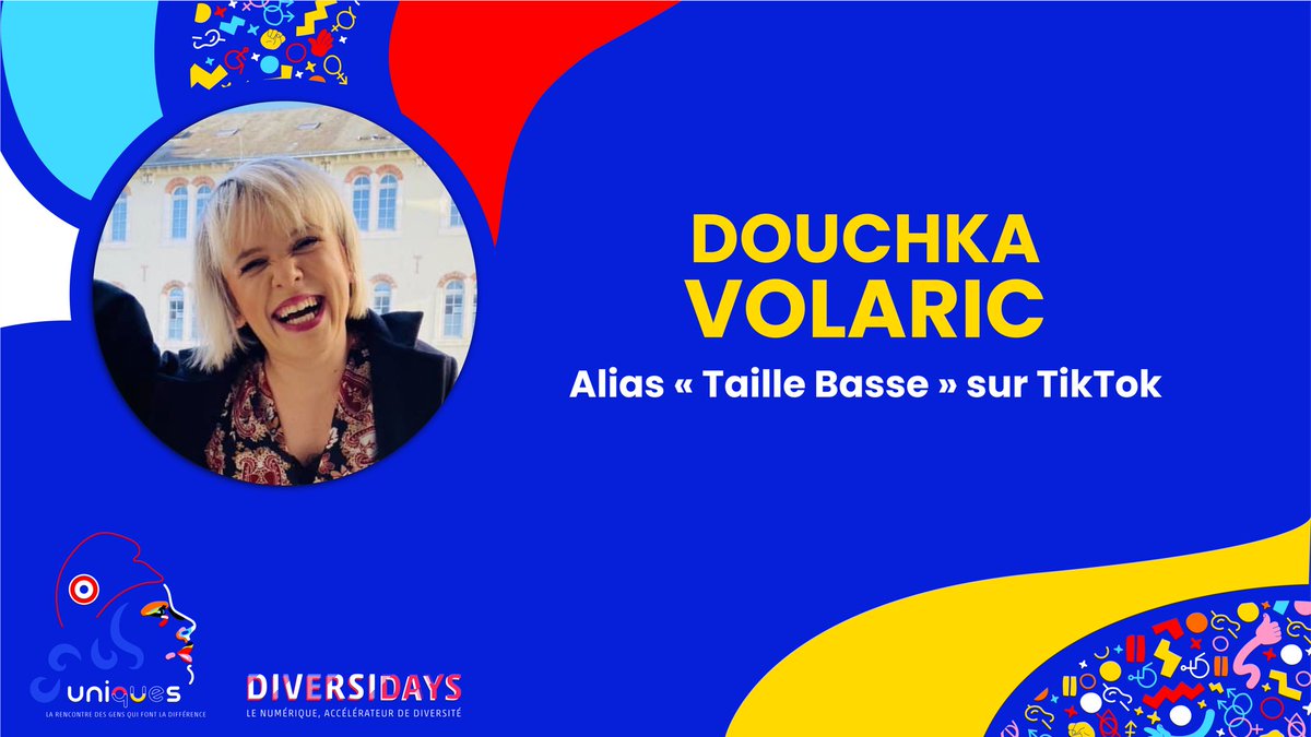Nad_Alves's tweet photo. 🎙La soirée démarre avec le 1er #Talk de Douchka Volaric aka #TailleBasse qui transforme avec humour et bienveillance l'image du #nanisme sur @tiktok_France
❤️ Retour sur son parcours #UNIqueS ❤️ https://t.co/AKqLmBXg7m