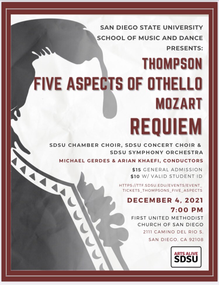 Advance sales only! No tickets at the door! ttf.sdsu.edu/events/event_t…