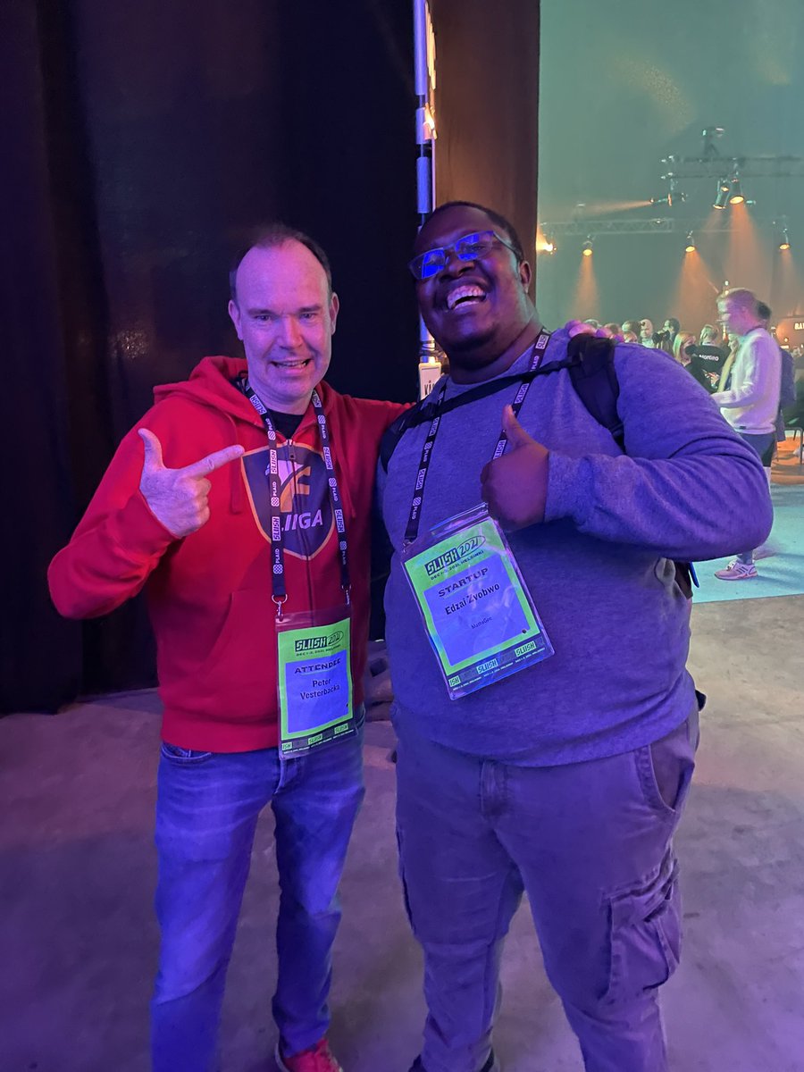 edzaizv's tweet photo. Well done to my friend Peter, the Angry Birds guy and founder of #Slush - Europe’s biggest startup event - together we can achieve anything #slush2021  #helsinki #twocolors #finland #mathsgee #Africa #startup #slush https://t.co/CSZTik2loI