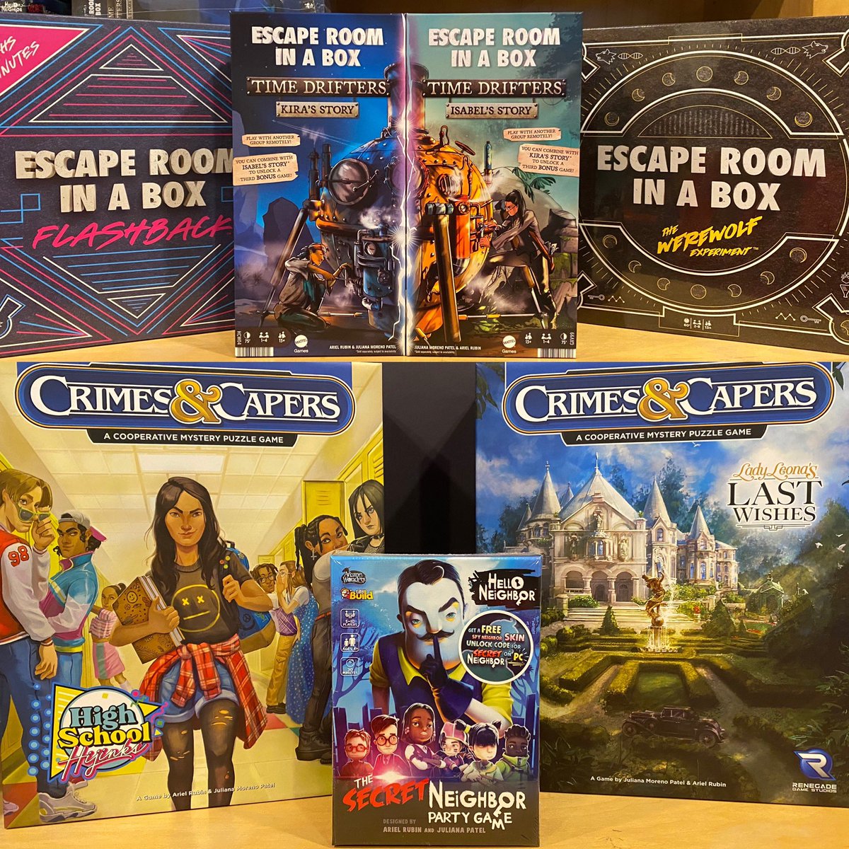 EscapeRoomInBox's tweet image. Holiday shopping? We have suggestions 😁. Link to buy our games in bio!