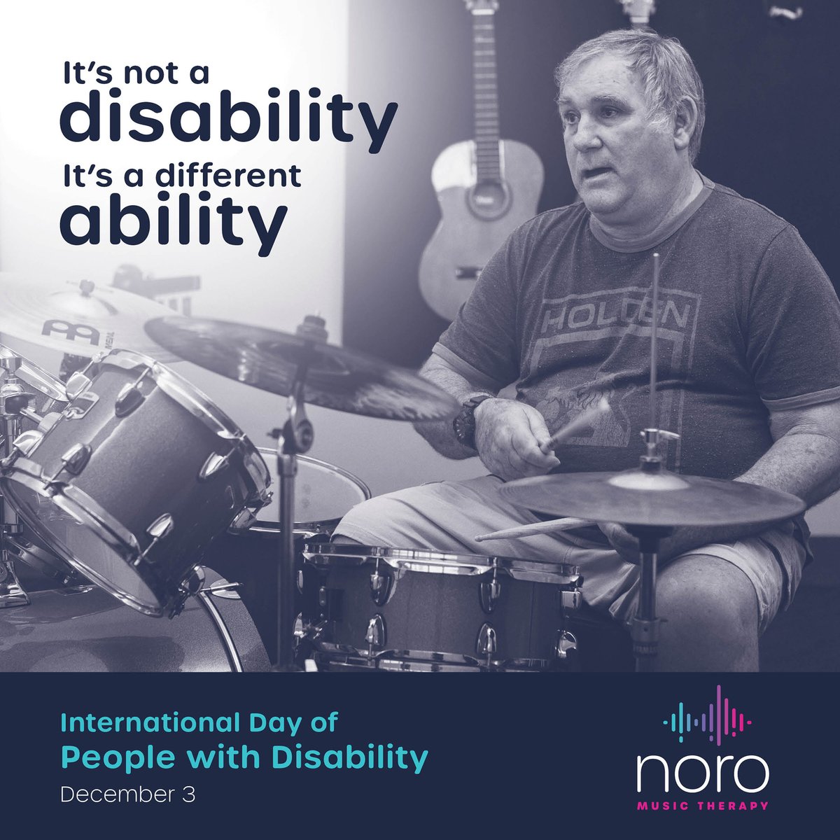 There needs to be a lot more emphasis on what a person with a disability can do, instead of what they can not do.

#abilitynotdisability #idpwd #internationaldayofpersonswithdisabilities #musictherapy #powerofmusic #onlinemusictherapy #virtualmusictherapy #noroonline #noroau