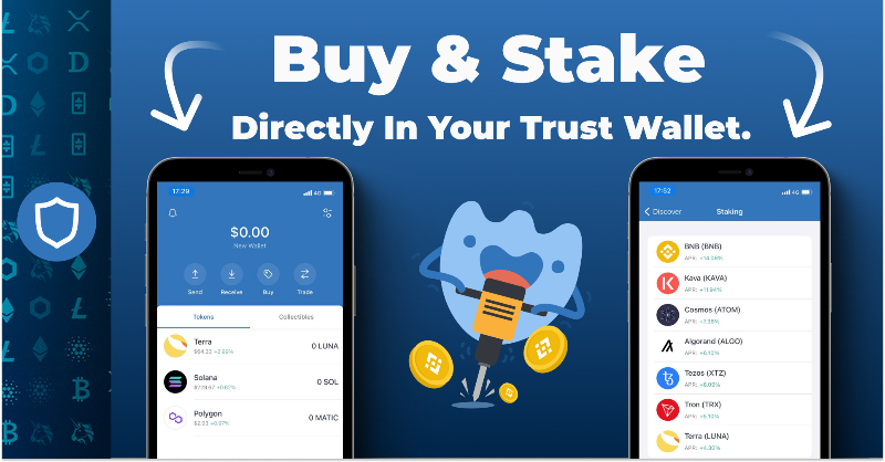TrustWallet's tweet photo. 3 of the top gainers this week are:

#Terra +48%
#Sol +12%
#Matic +10%

And what's even better..? You can buy them DIRECTLY in your Trust Wallet.

And what's EVEN better that that? Ramp are doing 0% fees on crypto purchases in Trust Wallet.

Oh, and you can stake Terra too 😉 https://t.co/tiPJB1sqDc