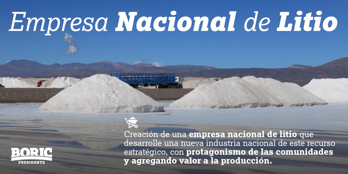 vicmaltor's tweet photo. Empresa Nacional de Litio en Chile 🇨🇱. Bolivia También controla su Litio. El Oro blanco (Litio) de México debe ser para los mexicanos, no para @ClaudioXGG y demás saqueadores! https://t.co/cstdUXAdc8