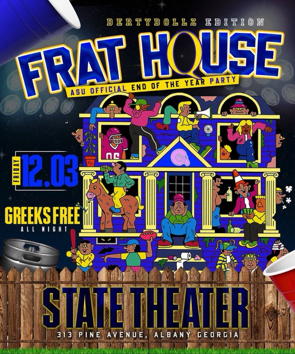 asurams23's tweet photo. #FratHquseASU 

Friday Dec.3rd

The Official #ASU END of the year party

-GREEKS FREE ALL NIGHT
-30 Min Of Darkness 
- 2 Special Guest Djs

State Theater

313 Pine Ave
Albany, GA

https://t.co/It4lI7YEuO

#ASUTwitter #ASU25 #ASU24 #ASU23 #ASU22 https://t.co/zK1Y8M4Tq3