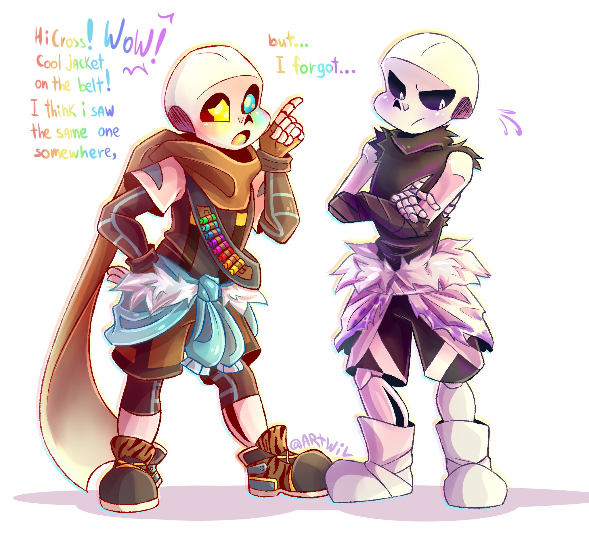 Ink Sans vs Cross Sans ANIMATION 