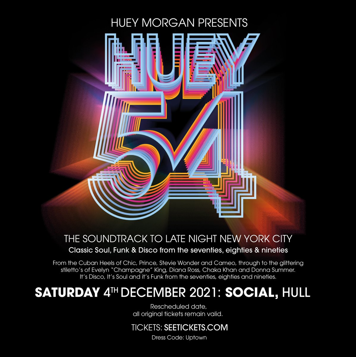 2 extra tickets on sale for this Saturday night!

🎟 bit.ly/Huey54HullSEE