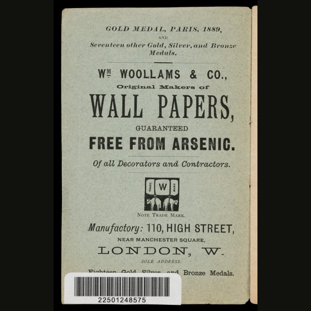 Photos from Episode 303:

1. Green silk day dress, 1868, The Metropolitan Museum of Art.
2. "The Arsenic Waltz,"  Wellcome Collection.
3. Advertisement for wallpapers "Free From Arsenic." Wellcome Collection