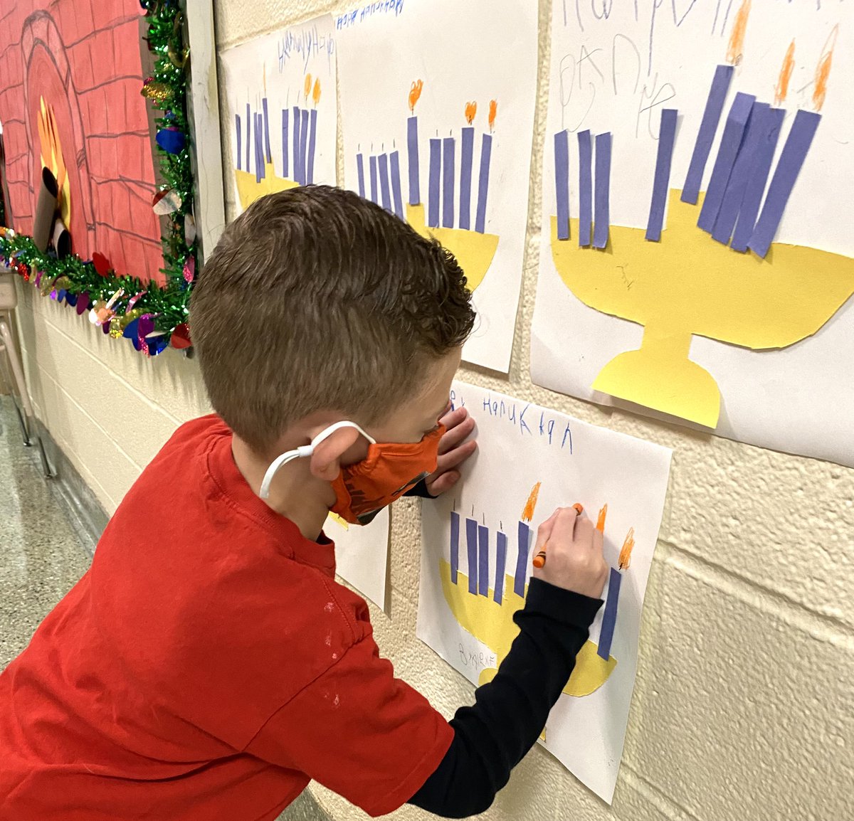 Happy Hanukkah, from Mr. 🐳’s Kindergarten class! 🕎 <a href="/CanaanSchool/">Canaan Elementary Sc</a> @PatMedSchools