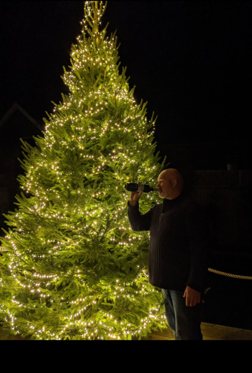 Well I said I wanted a big tree! The hubby came back with a 16 footer!