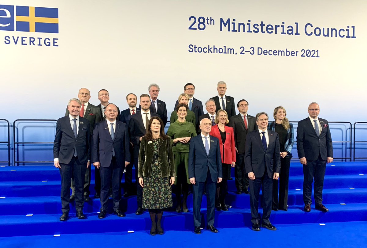 Happy to stand by @DZalkaliani and the Group of Friends of #Georgia 🇬🇪at the @OSCE Ministerial. As @OSCE Chair, we have played an active role in the Geneva International Discussions. The status quo of the conflict, both political and humanitarian, is not acceptable. #OSCE2021SWE