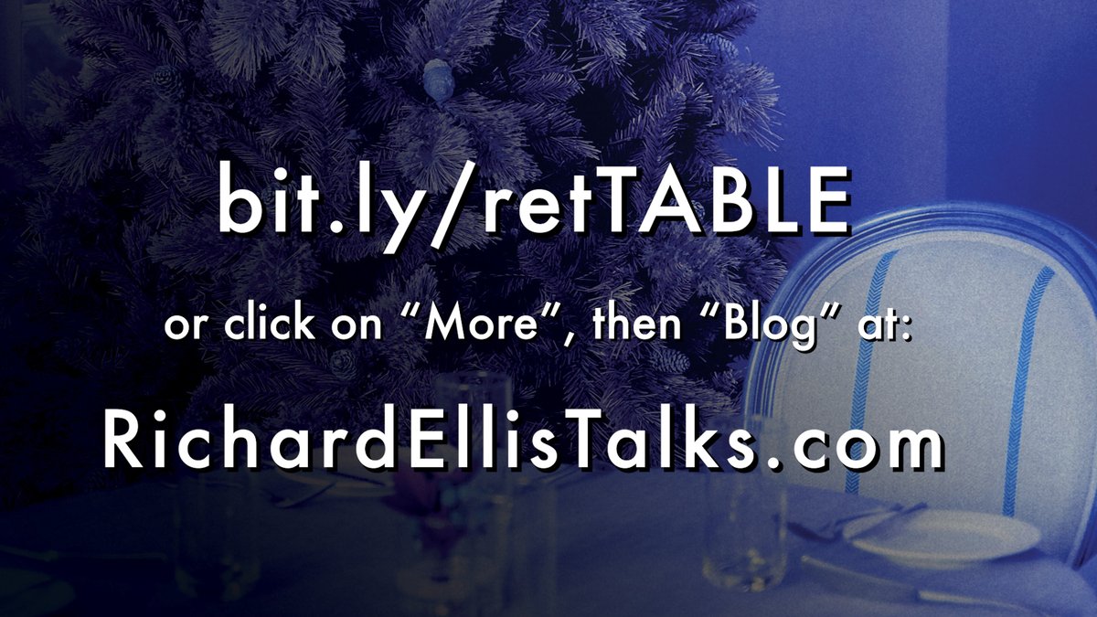 TalkWithRichard's tweet photo. If you've lost a loved one this year who "won't be at the Christmas Table", here's my new blog titled “A Place At The Table” that expresses the JOYFUL REALITY of the coming Heavenly Table of the Saints...
https://t.co/o1edHutWs6 
https://t.co/XsUxycgIzT 
#WeekOfRemembrance https://t.co/uyBAhs1OXn