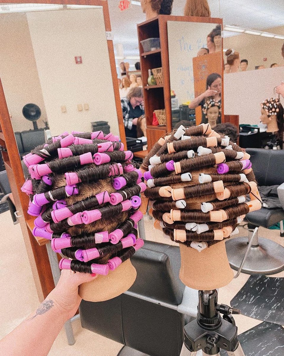PivotPointIntl's tweet photo. Friends who perm together, transform together. 👯‍♀️🌀 #CosmoSchool #PivotPoint #LearnForward (📸: beautywithelizabethrose) https://t.co/eEiWTkZp6a