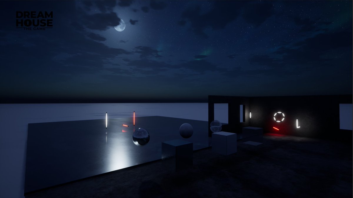 DreamhouseGame's tweet photo. Creating lighting and the day and night cycle in #unrealengine can ensure that #gamedev has been the right career choice🌃

#dreamhousethegame #multiplayer #builder #videogame #madewithunreal #indiedev https://t.co/8MHflKitFI