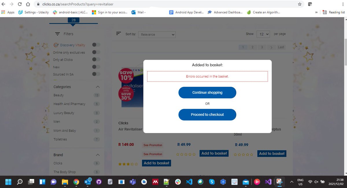 MadiRos4's tweet photo. @Clicks_SA any feedback on this item? the error is still not fixed. please tell your sales manager that I would like to be given a special voucher X 4 for 4 Clicks Air Revitaliser, because the page has error https://t.co/BAA0G0tMcl
