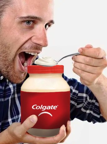 ColgateAUS's tweet photo. People are LOVING our new #Colgate family-sized tubs! 💕 The same, minty goodness you love just in a BIGGER size! 🪥 Perfect to spread on some toast 🍞, Bake into biscuits 🍪 or eat straight from the tub, nobody's looking...👀 #Toothpaste #Colgatetoothpaste #HealthySnack #Recipe https://t.co/Z77H7djWqV