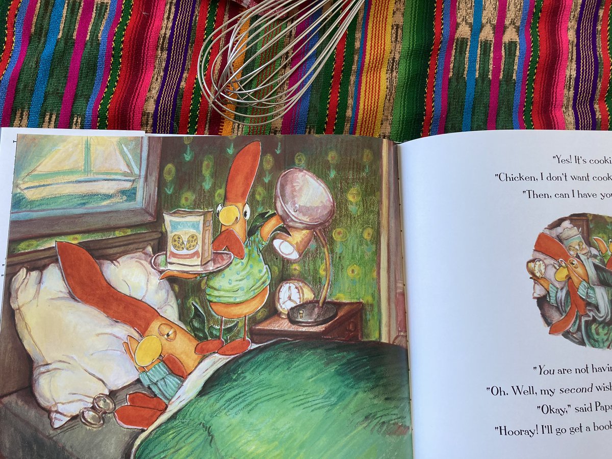_DavidEzraStein's tweet photo. Lest ye forget there is a new chicken book out! Shameless self promotion. “Hilarious, vibrantly illustrated, and witty.”—The Virginian-Pilot #interruptingchicken #cookiesforbreakfast #interruptingchickenbook #newpicturebook #picturebook #childrensbooks #kidlit #kidlithumor #humor https://t.co/DeYqxp1w2V